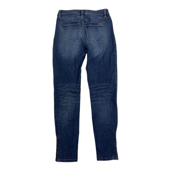 White House Black Market 0 Jeans Skinny Leg Dark - Picture 2 of 5